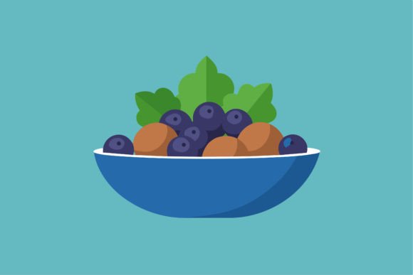 Download Blueberries Bowl with Blueberries - Blueberries Collection