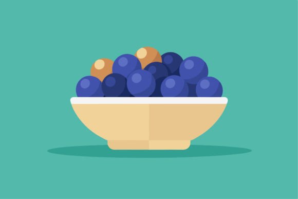 Download Blueberries Bowl with Blueberries - Premium Resources