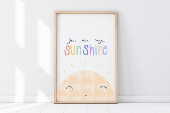 Download Cute Wall Art-You R SunShine-Kids Room - Cute wall art Collection
