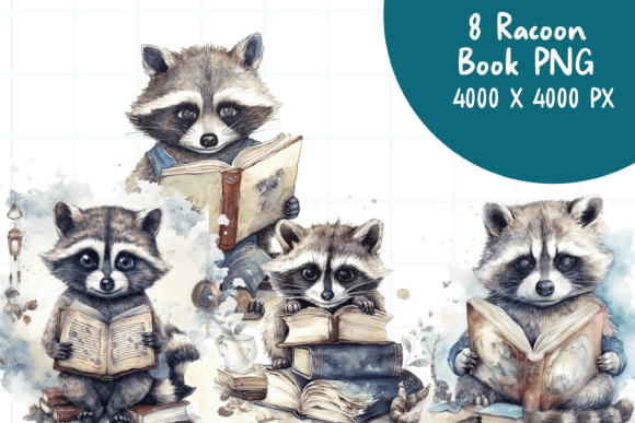 Download Racoon Watercolor PNG Elements - Watercolor png Collection