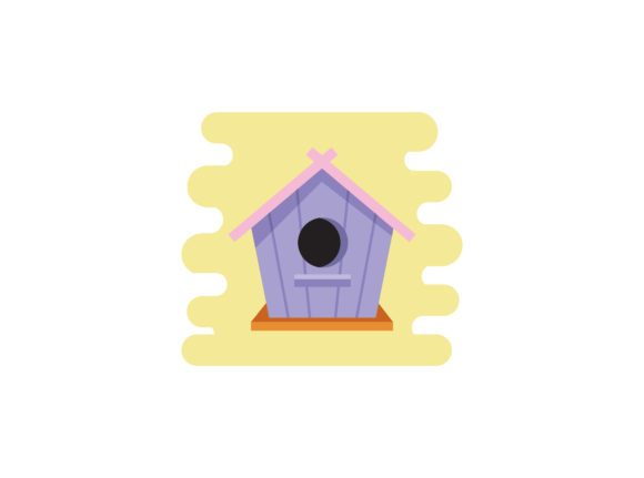 Download Spring Bird House Background Icon - Premium Resources