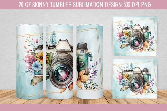 Download Floral Camera Watercolor PNG - Watercolor png Collection