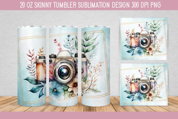 Download Floral Camera Watercolor PNG - Watercolor png Collection
